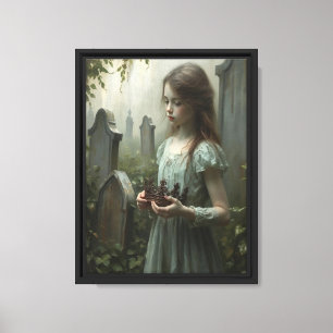 Ghost Girl mit Krone Leinwanddruck