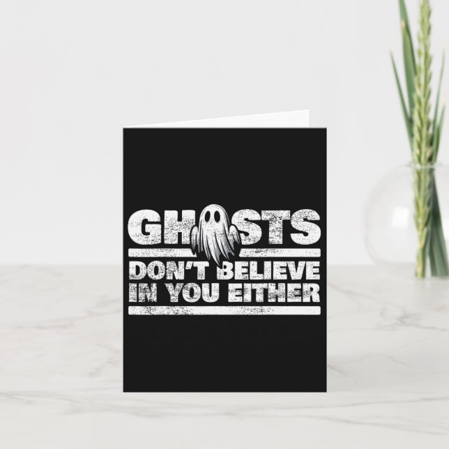 Ghost glaubt nicht an euch paranormaler Ermittler Karte (Vorderseite)