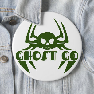 Ghost Go Spooky Jahreszeit Button