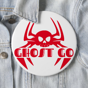 Ghost Go Spooky Jahreszeit Button