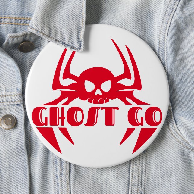 Ghost Go Spooky Jahreszeit Button (Beispiel)