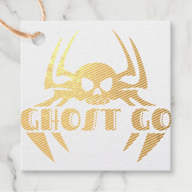 Ghost Go Spooky Jahreszeit Geschenkanhänger (Vorderseite)