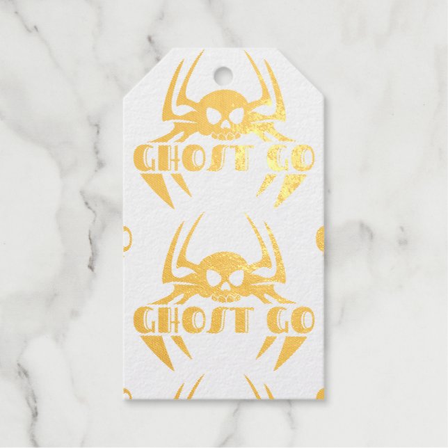 Ghost Go Spooky Jahreszeit Geschenkanhänger (Vorderseite)