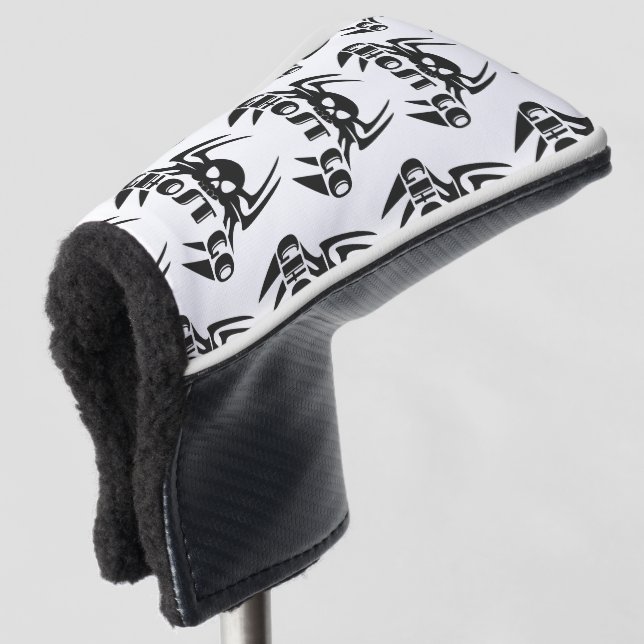 Ghost Go Spooky Jahreszeit Golf Headcover (3/4 Vorderseite)