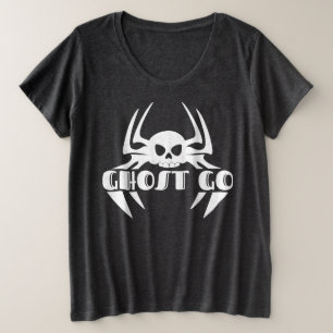 Ghost Go Spooky Jahreszeit Große Größe T-Shirt