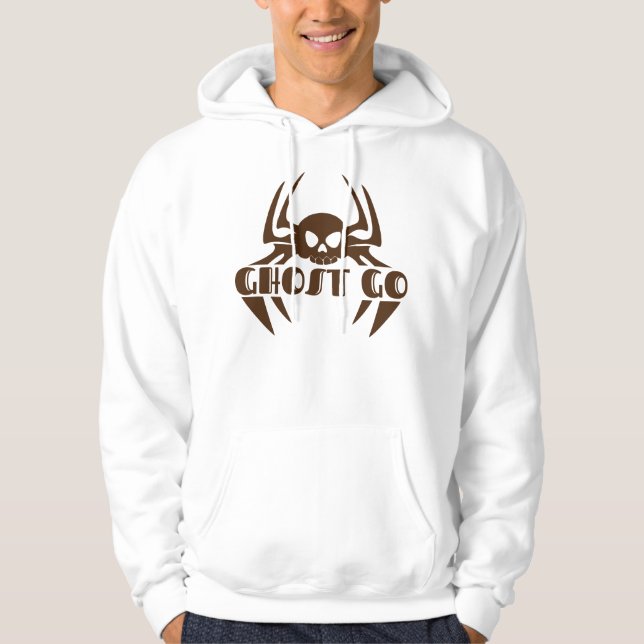 Ghost Go Spooky Jahreszeit Hoodie (Vorderseite)