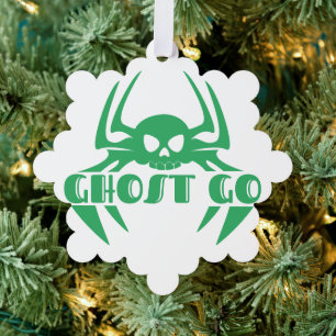 Ghost Go Spooky Jahreszeit Ornament Karte