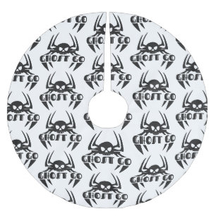 Ghost Go Spooky Jahreszeit Polyester Weihnachtsbaumdecke