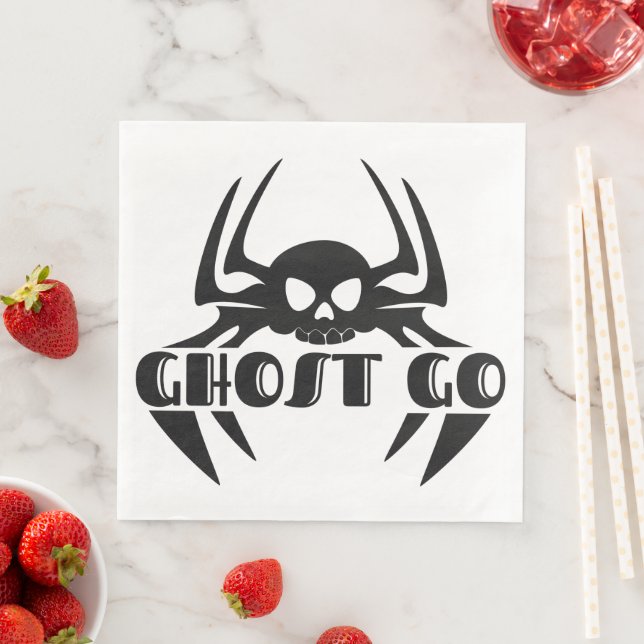 Ghost Go Spooky Jahreszeit Serviette (Beispiel)