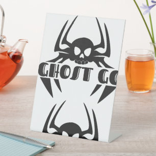 Ghost Go Spooky Jahreszeit Sockelschild