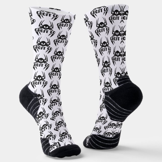 Ghost Go Spooky Jahreszeit Socken (Gewinkelt)