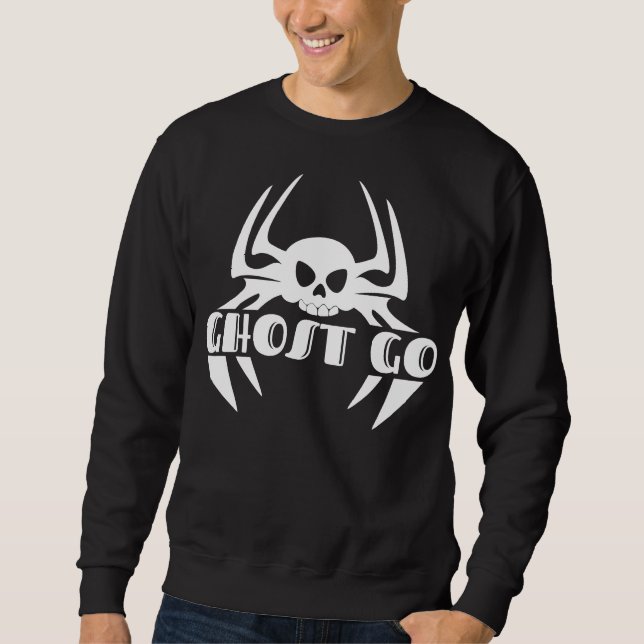 Ghost Go Spooky Jahreszeit Sweatshirt (Vorderseite)
