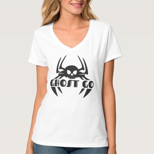 Ghost Go Spooky Jahreszeit T-Shirt (Vorderseite)