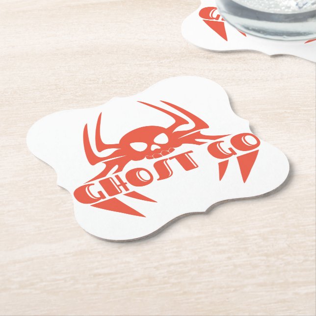 Ghost Go Spooky Jahreszeit Untersetzer (angewinkelt)