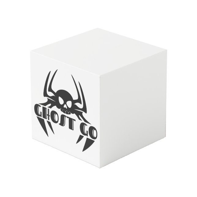Ghost Go Spooky Jahreszeit Würfel (Vorderseite Schrägansicht)