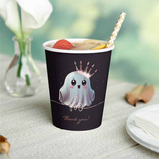 Ghost Halloween Baby Dusche Little Boo Pappbecher (In Situ)