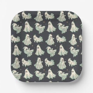 Ghost Halloween Baby Dusche Pappteller