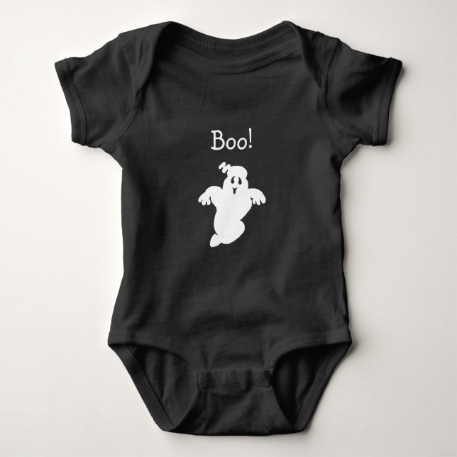 Ghost Halloween Bodysuit Baby Strampler (Vorderseite)