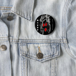 Ghost Halloween Button