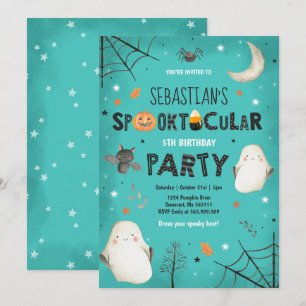 Ghost Halloween Geburtstag Einladendes Spooktaktak Einladung