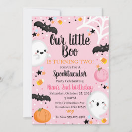 Ghost Halloween Geburtstag Einladendes Spooktakulä Einladung