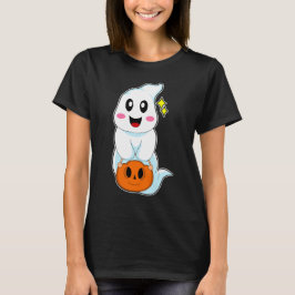 Ghost Halloween Handbag Pumpkin T-Shirt