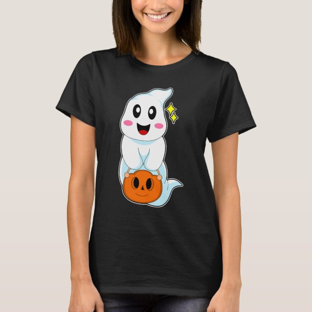 Ghost Halloween Handbag Pumpkin T-Shirt (Vorderseite)