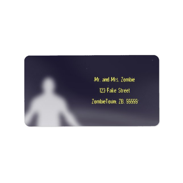 Ghost - Halloween Labels Adressaufkleber (Vorne)