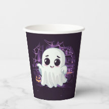 Ghost Halloween Niedlich Illustrations Paper Cup