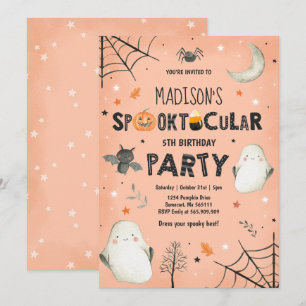 Ghost Halloween Party Spooktacular Party Einladung