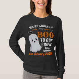 Ghost Halloween Pregnancy Ankündigung Long Sleeve T-Shirt