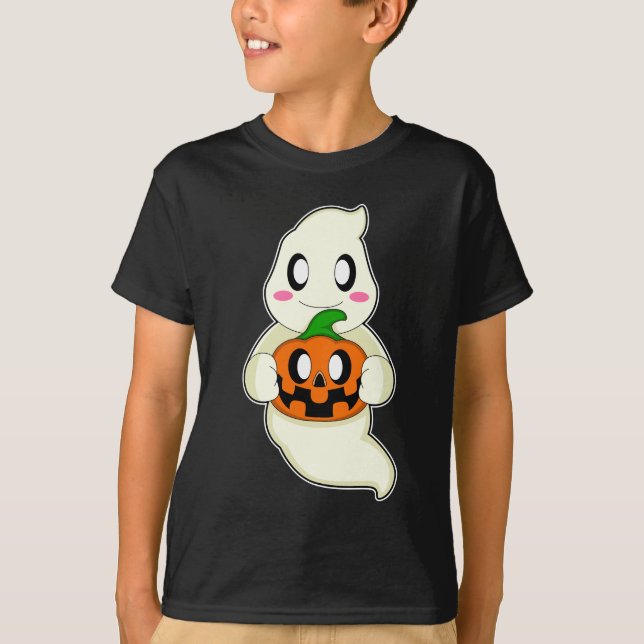 Ghost Halloween Pumpkin T-Shirt (Vorderseite)