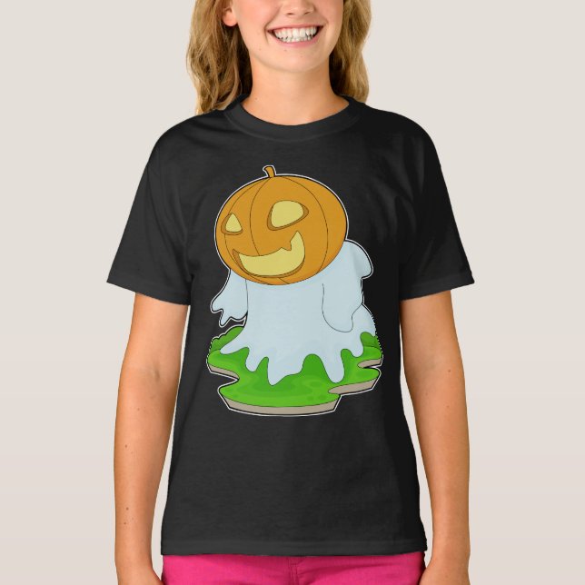 Ghost Halloween Pumpkin T-Shirt (Vorderseite)