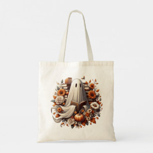 Ghost Halloween Sac fourre-tout de livre, Bookish