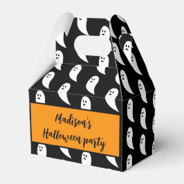 Ghost Halloween Schwarz-weißes niedliches Muster Geschenkschachtel