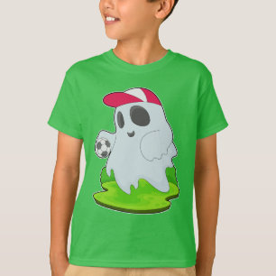 Ghost Halloween Soccer T-Shirt