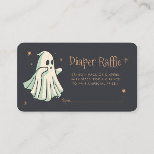 Ghost Halloween Spooktacular Diaper Raffel Begleitkarte