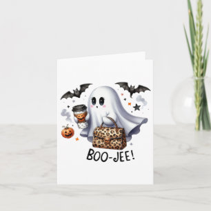 Ghost Halloween Spooky Boo Autumn Halloween Ghost Karte