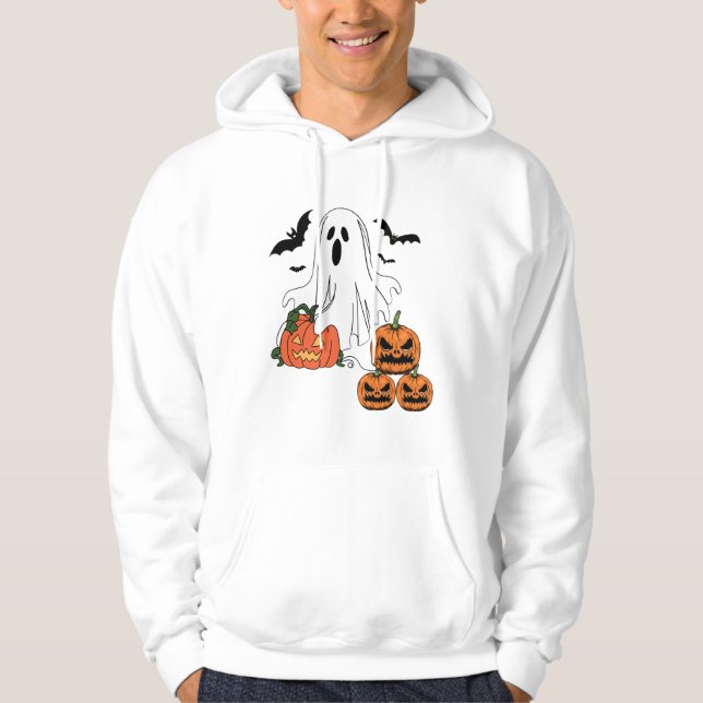 Ghost Halloween Sweatshirt, Hoodie (Vorderseite)
