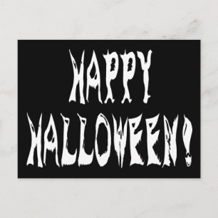 Ghost Halloween Text Postkarte