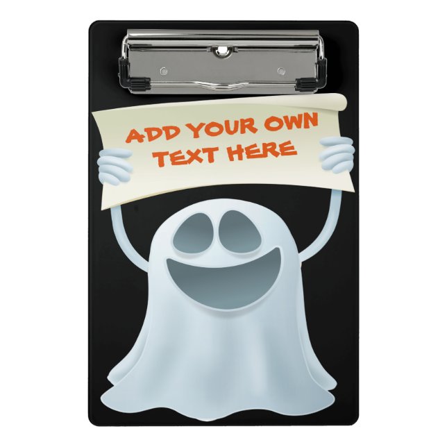 Ghost-Haltetext Mini Klemmbrett (Vorderseite)