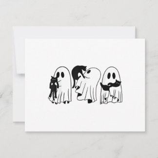 Ghost Holding Black Cat Funny Halloween Cat Liebha
