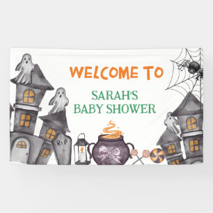 Ghost House Halloween Baby Shower Fall Thema Banner