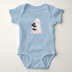 Ghost Hugs & Puppy Cuddles Baby Strampler