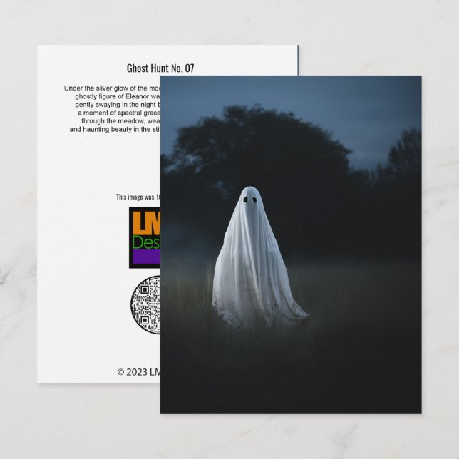 Ghost Hunt Nr. 07 Dankeskarte (Vorne/Hinten)