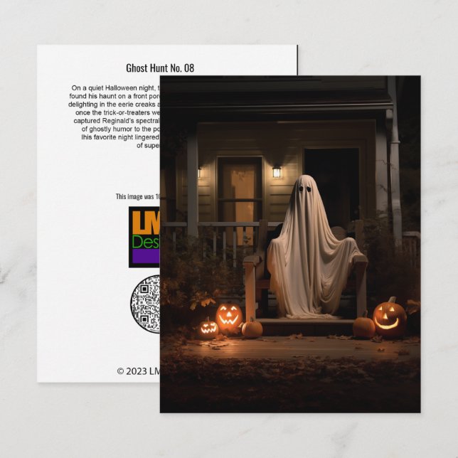 Ghost Hunt Nr. 08 Dankeskarte (Vorne/Hinten)