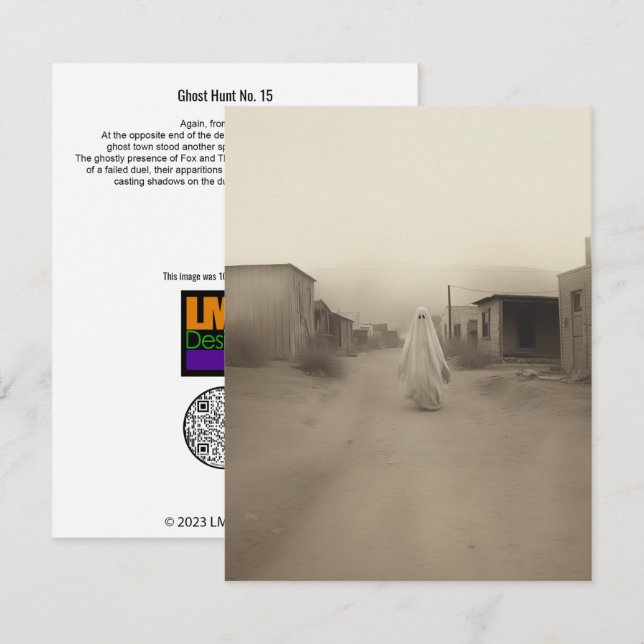 Ghost Hunt Nr. 15 Dankeskarte (Vorne/Hinten)