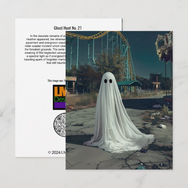 Ghost Hunt Nr. 21 Dankeskarte (Vorne/Hinten)