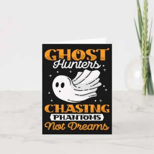 Ghost Hunter Chasing Phantome - Halloween Ghost Hu Karte