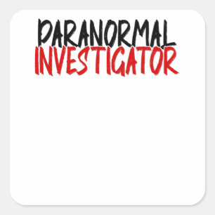 Ghost Hunter House Paranormal Halloween Quadratischer Aufkleber